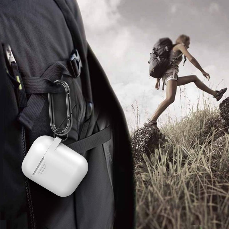 AhaStyle AirPods Case Cover Premium Silicone Protective Cover Skin Accessories [Hand Strap Included] Compatible with AirPods 2 & 1ï¼ˆWhiteï¼‰ - Image 5